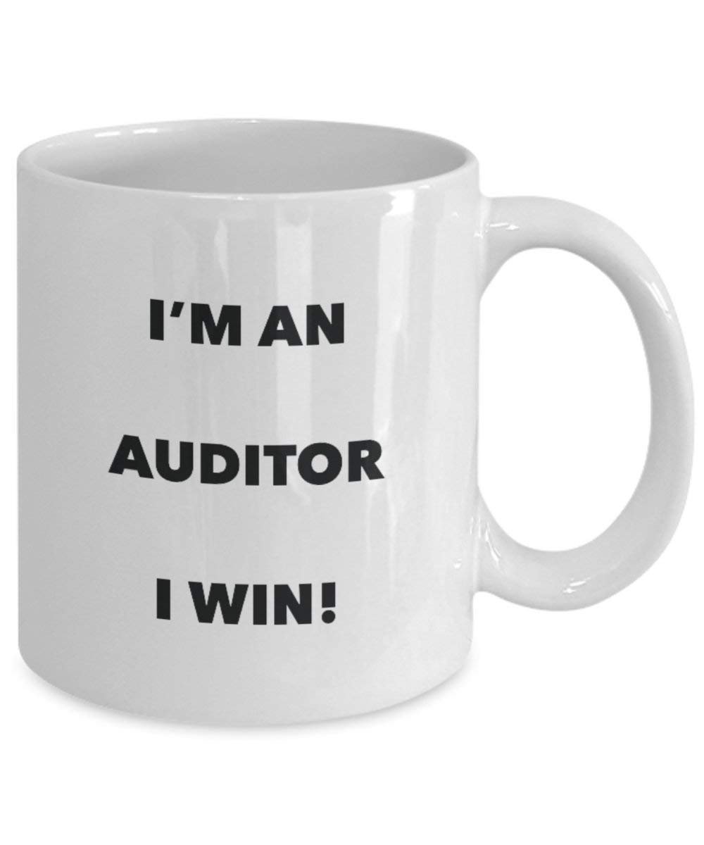 Revisore mug – I' m An Auditor i Win. – Funny Coffee Cup – novelty Birthday Christmas GAG regalo idea 15oz Infradito colorati estivi, con finte perline