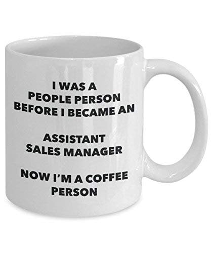 Assistant Sales Manager Coffee Person Mug - Funny Tea Cocoa Cup - Birthday Christmas Coffee Lover Cute Gag Gifts Idea
