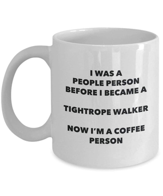Tightrope Walker Coffee Person Mug - Funny Tea Cocoa Cup - Birthday Christmas Coffee Lover Cute Gag Gifts Idea