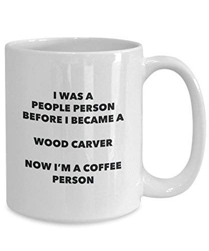 Wood Carver Coffee Person Mug - Funny Tea Cocoa Cup - Birthday Christmas Coffee Lover Cute Gag Gifts Idea