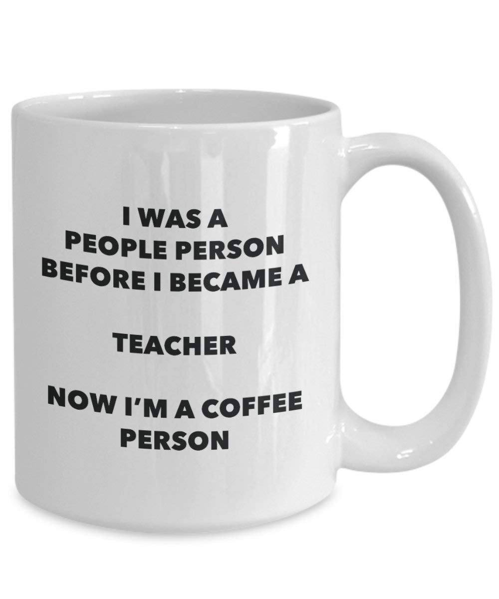Teacher Coffee Person Mug - Funny Tea Cocoa Cup - Birthday Christmas Coffee Lover Cute Gag Gifts Idea