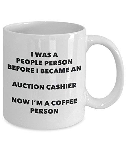 Auction Cashier Coffee Person Mug - Funny Tea Cocoa Cup - Birthday Christmas Coffee Lover Cute Gag Gifts Idea