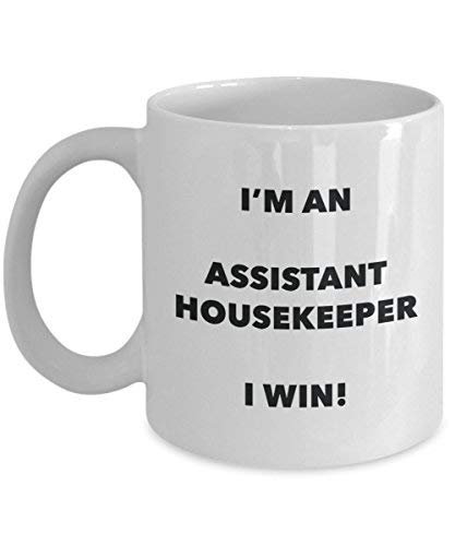 Assistant Housekeeper Bougie Mug – Je suis un Assistant Housekeeper Bougie I Win. – Funny Tasse à café – Fantaisie anniversaire Idée de Gag cadeaux de Noël 15oz blanc