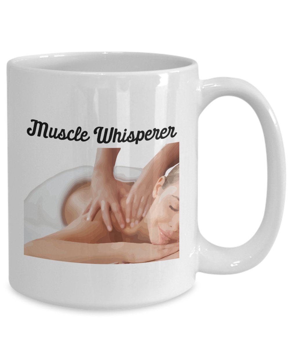 Muscle Whisperer Mug - Funny Tea Hot Cocoa Coffee Cup - Novelty Birthday Christmas Gag Gifts Idea