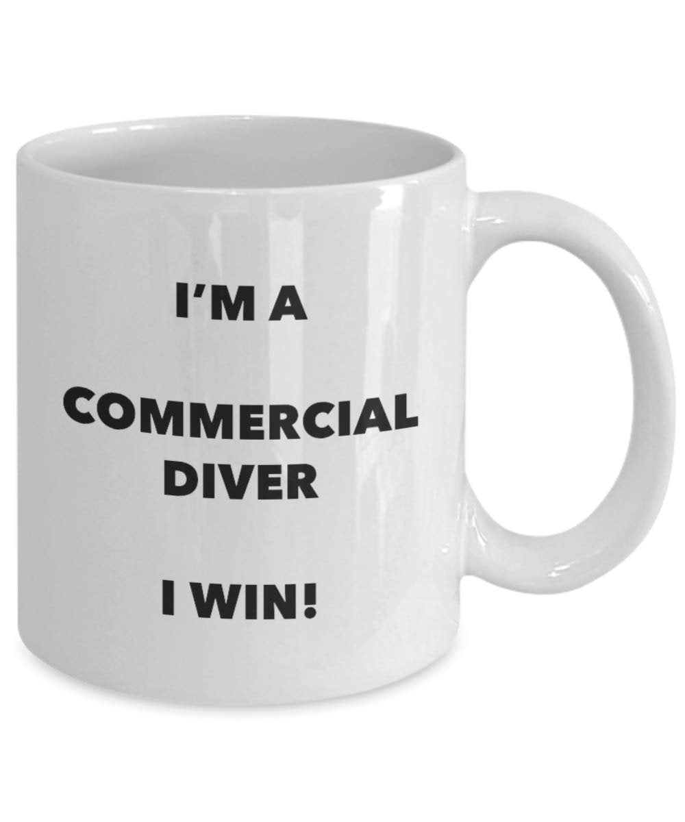 Kommerzieller Diver Tasse – I 'm a Diver I Win. – Funny Kaffeetasse – Neuheit Geburtstag Weihnachten Gag Geschenke Idee 11oz weiß