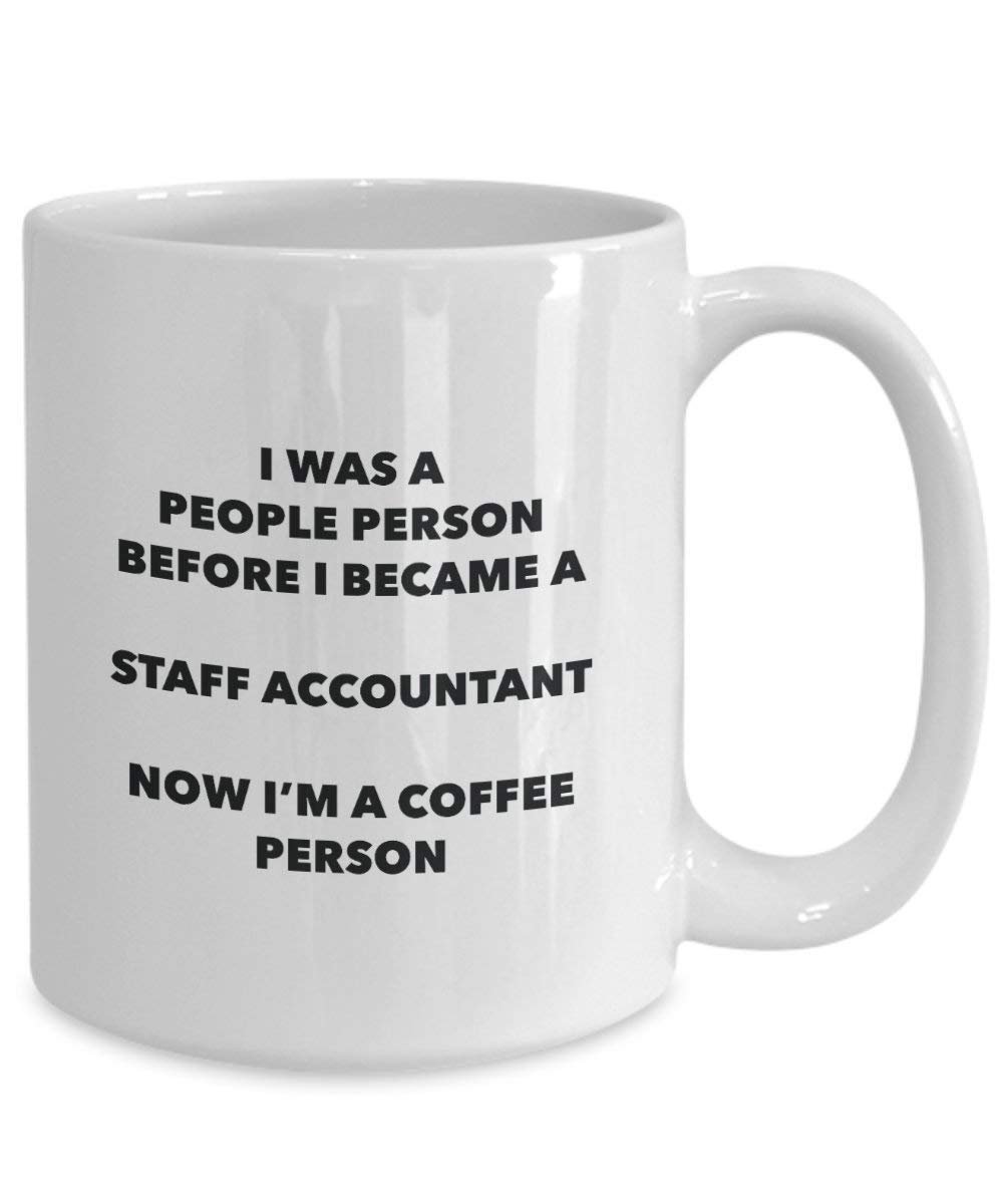Staff Accountant Coffee Person Mug - Funny Tea Cocoa Cup - Birthday Christmas Coffee Lover Cute Gag Gifts Idea