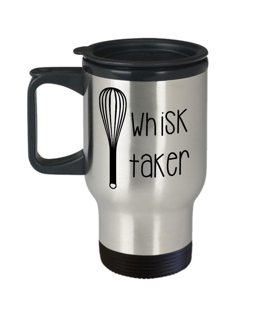 Baking Pun Travel Mug - Baking Themed Mugs - Funny Tea Hot Cocoa Coffee Insulated Tumbler - Novelty Birthday Gift Idea
