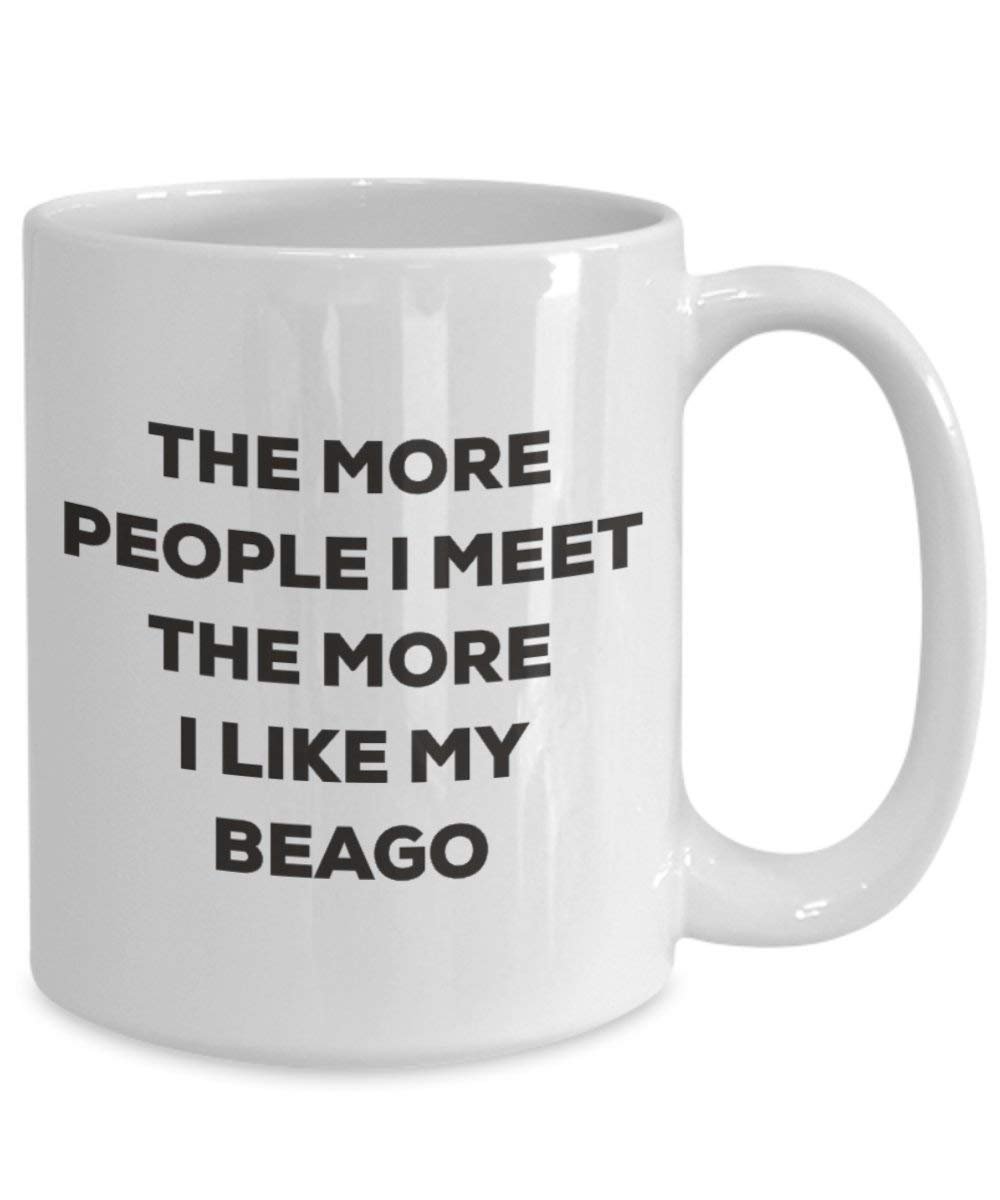 The more people I meet the more I like my Beago Mug - Funny Coffee Cup - Christmas Dog Lover Cute Gag Gifts Idea