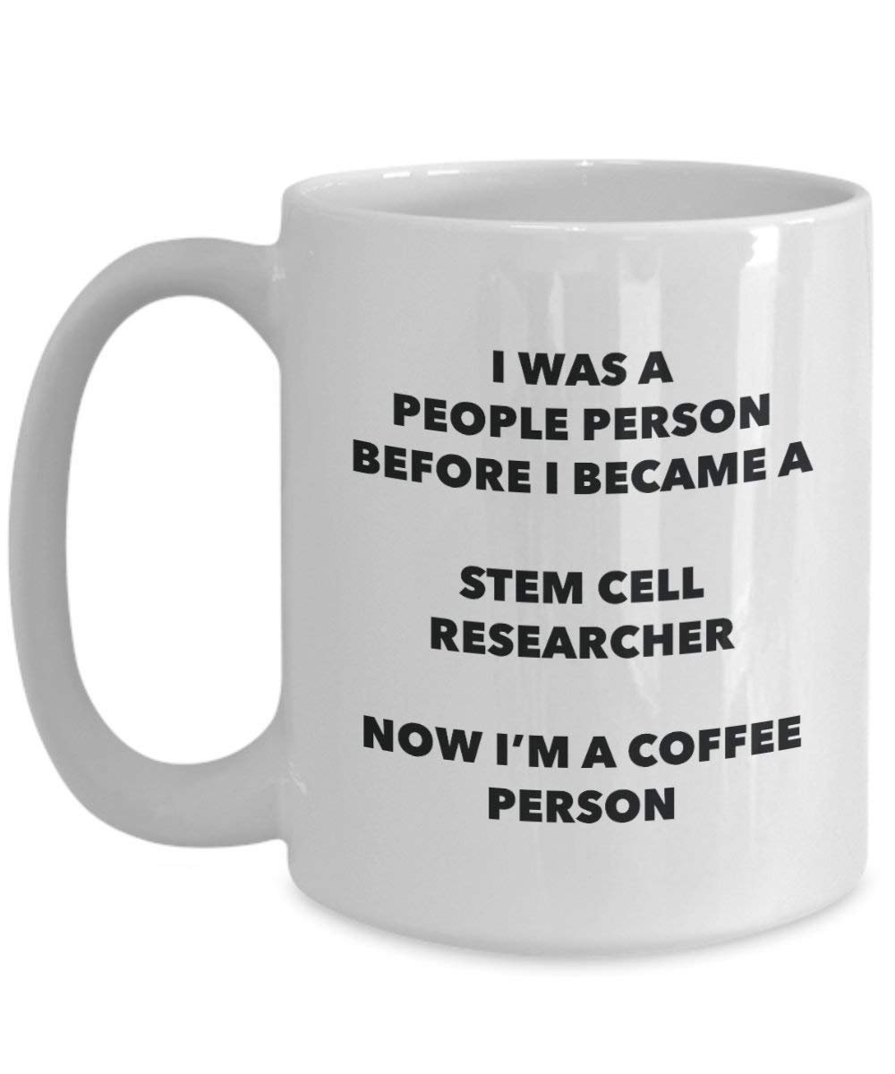 Stem Cell Forscher Kaffee Person Tasse – Funny Tee Kakao-Tasse – Geburtstag Weihnachten Kaffee Lover Cute Gag Geschenke Idee 11oz weiß
