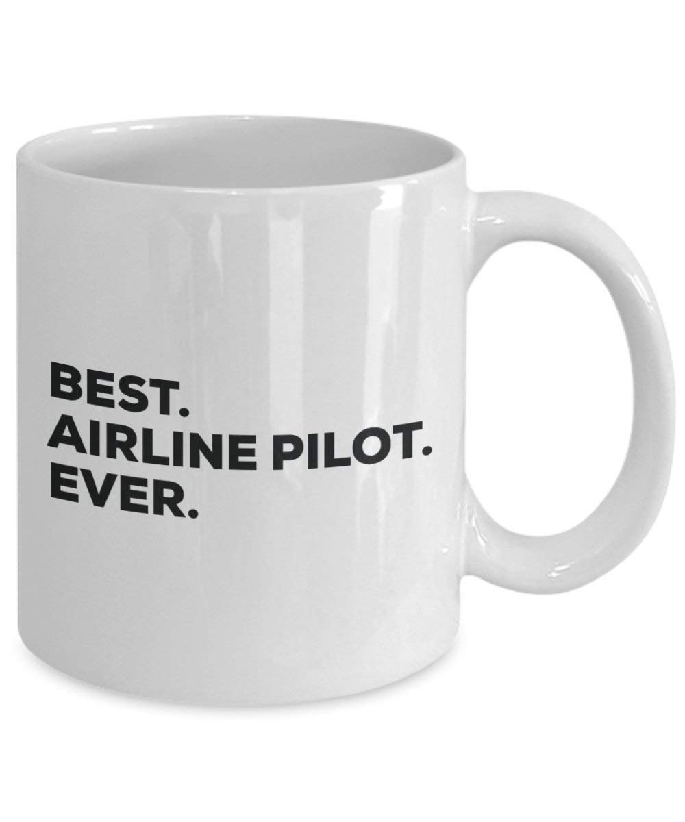 Best Airline Pilot Ever Mug - Funny Coffee Cup -Thank You Appreciation For Christmas Birthday Holiday Unique Gift Ideas
