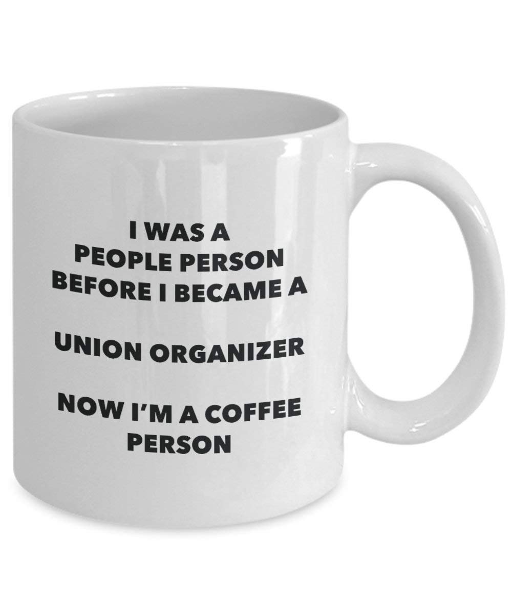 Union Organiseur Café personne Mug – Funny Tasse à thé de cacao – Anniversaire de Noël amateur de café mignon Gag Gifts Idée 15oz blanc