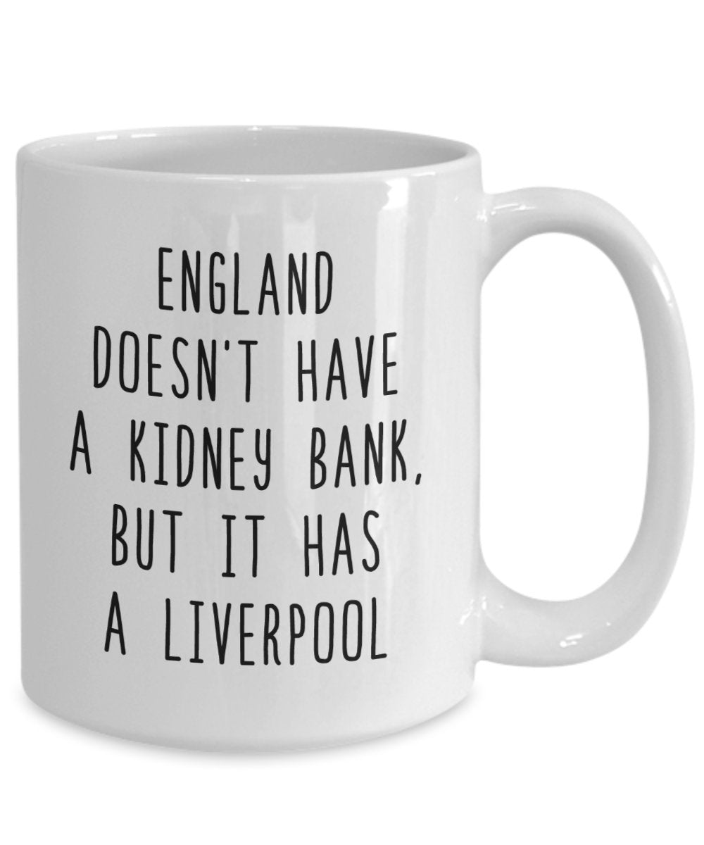 Funny English Puns London England UK Great Britain Liverpool Mug - Funny Coffee Cup - Novelty Birthday Gift Idea