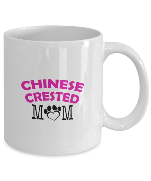 Funny Chinese Crested Couple Mug – Chinese Crested Dad – Chinese Crested Mom – Chinese Crested Lover Gifts - Unique Ceramic Gifts Idea (Mom)