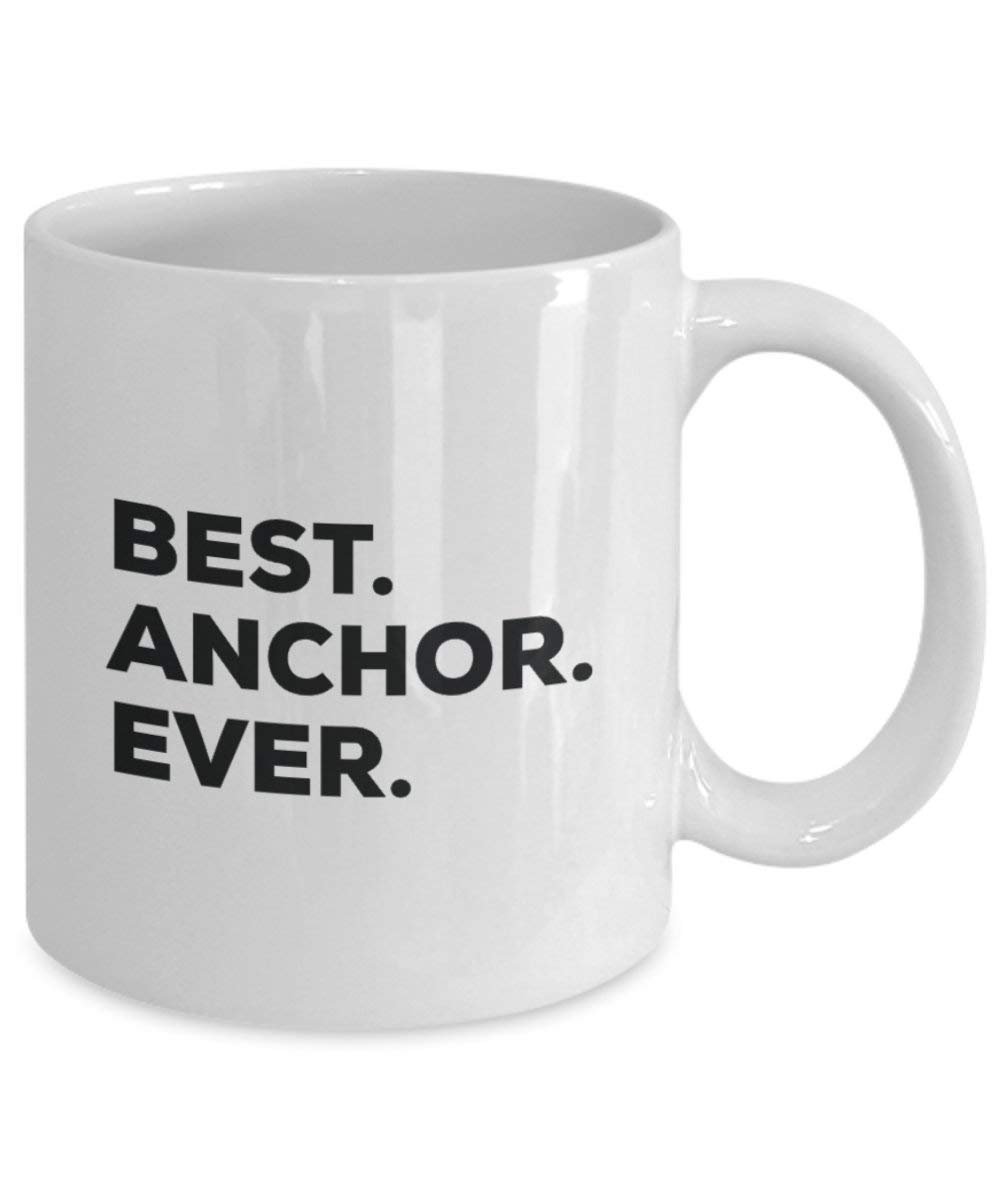 Best Anchor Ever Mug - Funny Coffee Cup -Thank You Appreciation for Christmas Birthday Holiday Unique Gift Ideas