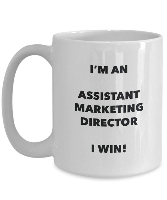 ASSISTANT Marketing Director Tasse – Ich bin ein Assistant Marketing Director I Win. – Funny Kaffeetasse – Neuheit Geburtstag Weihnachten Gag Geschenke Idee
