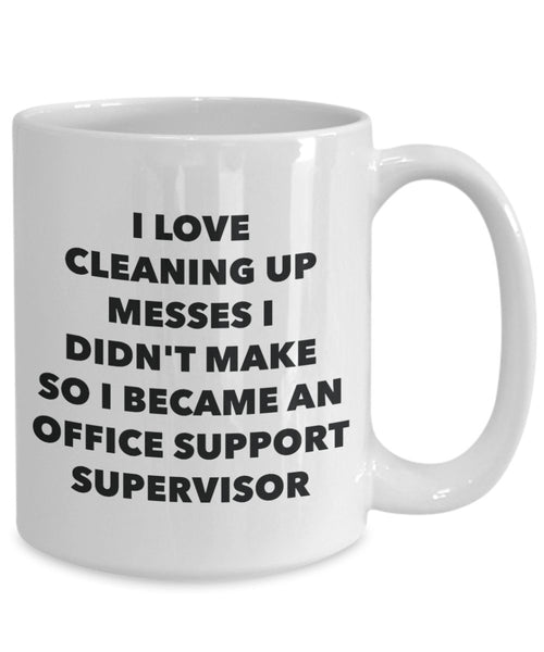 I Became an Office Support Supervisor Mug - Coffee Cup - Office Support Supervisor Gifts - Funny Novelty Birthday Present Idea