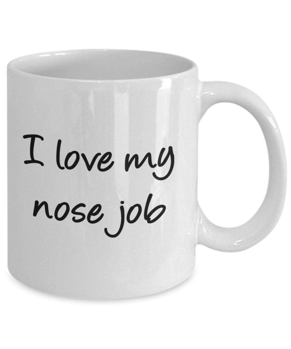 Nose Job Tasse – Lustige Teetasse für heiße Kakao-Kaffeetasse – Neuheit Geburtstag Weihnachten Jahrestag Gag Geschenkidee