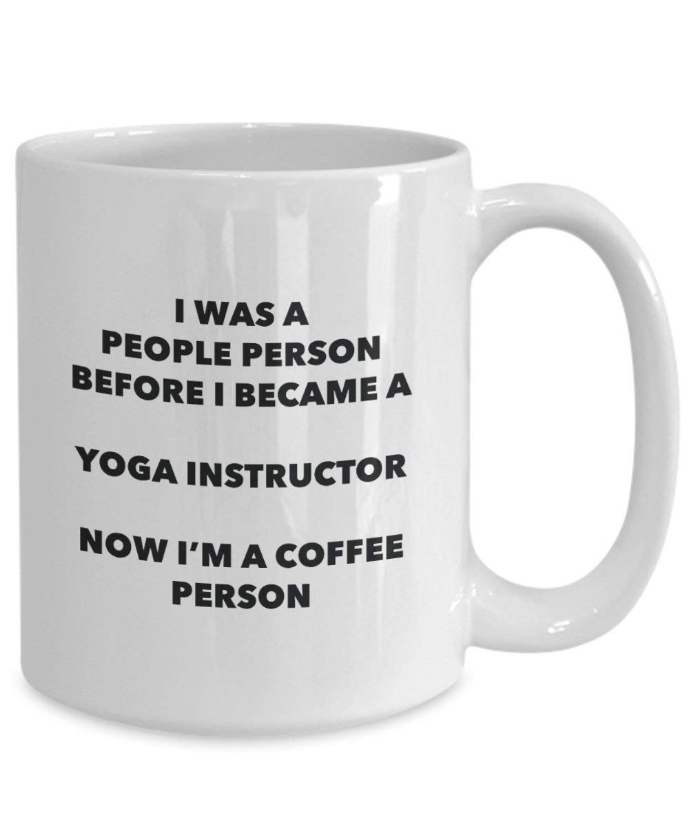 Yoga Instructor Coffee Person Mug - Funny Tea Cocoa Cup - Birthday Christmas Coffee Lover Cute Gag Gifts Idea