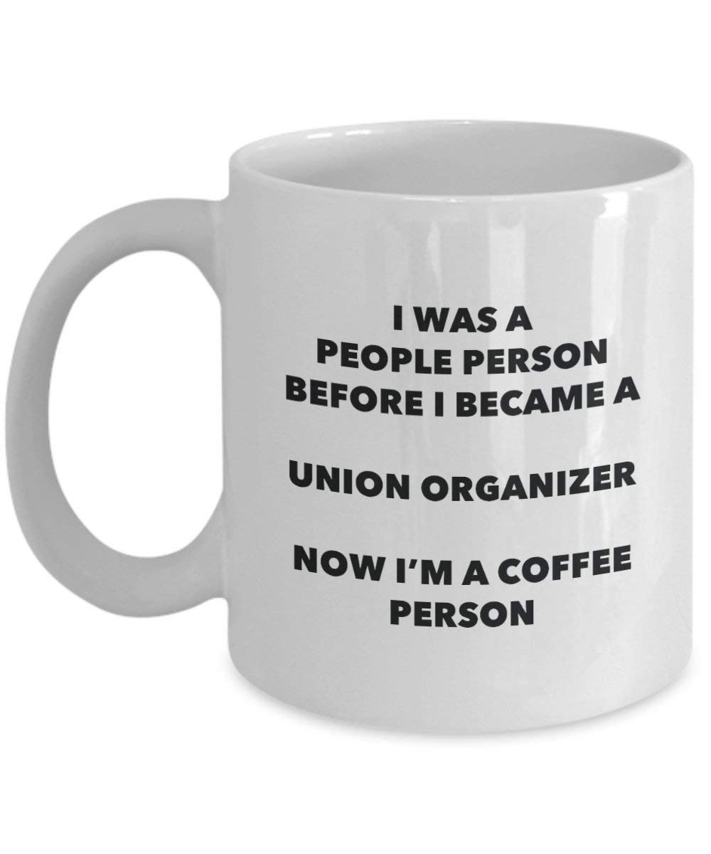 Union Organiseur Café personne Mug – Funny Tasse à thé de cacao – Anniversaire de Noël amateur de café mignon Gag Gifts Idée 15oz blanc