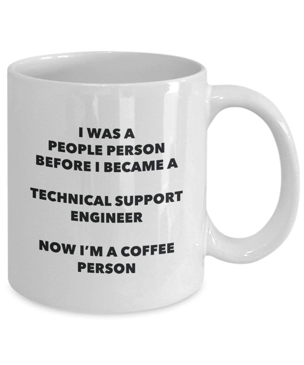Technische Unterstützung Ingenieur Kaffee Person Tasse – Funny Tee Kakao-Tasse – Geburtstag Weihnachten Kaffee Lover Cute Gag Geschenke Idee 15oz weiß