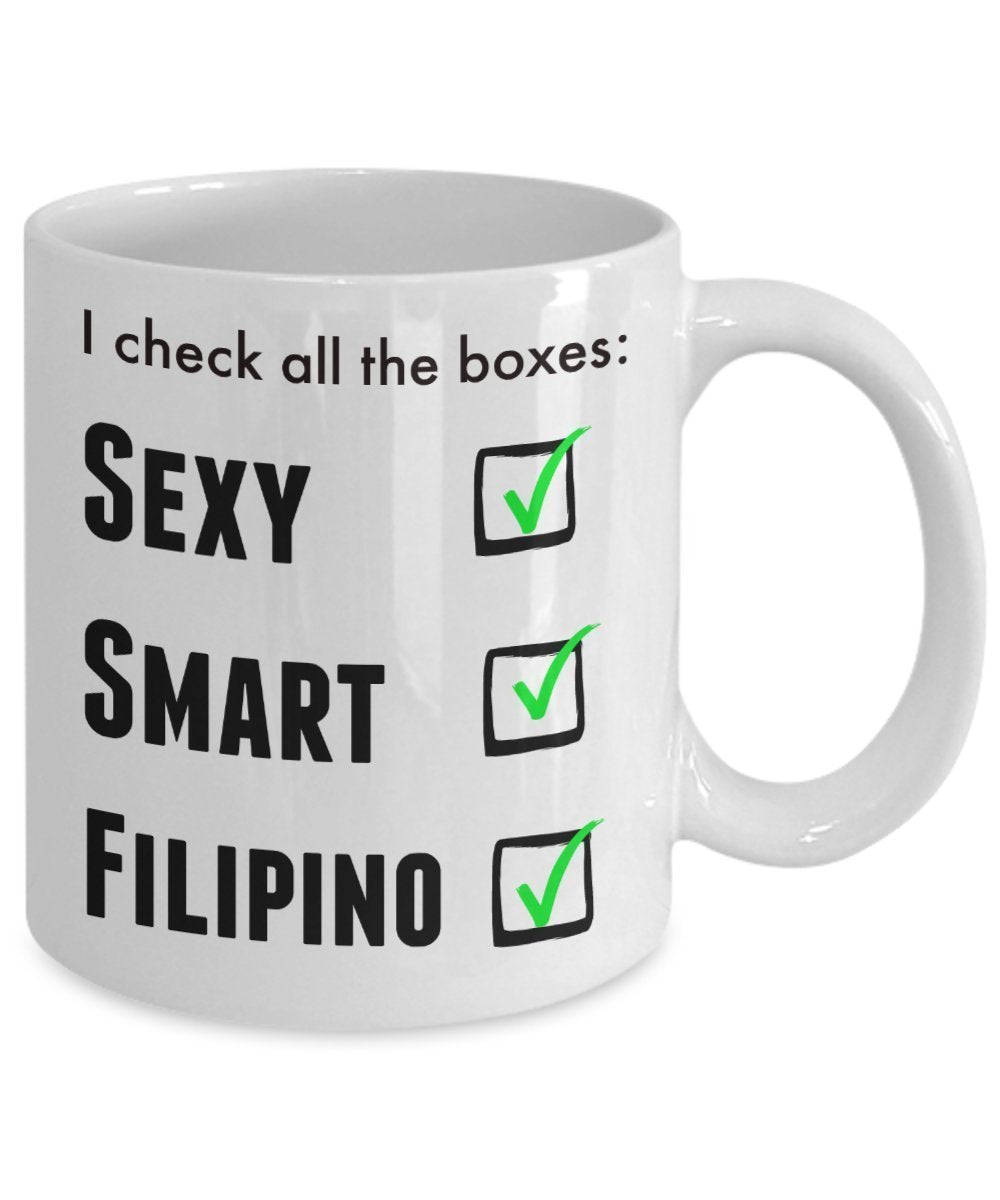 Filipino Mug - Funny Pride Coffee Cup For Men or Women - I Am Proud Novelty Love Cup