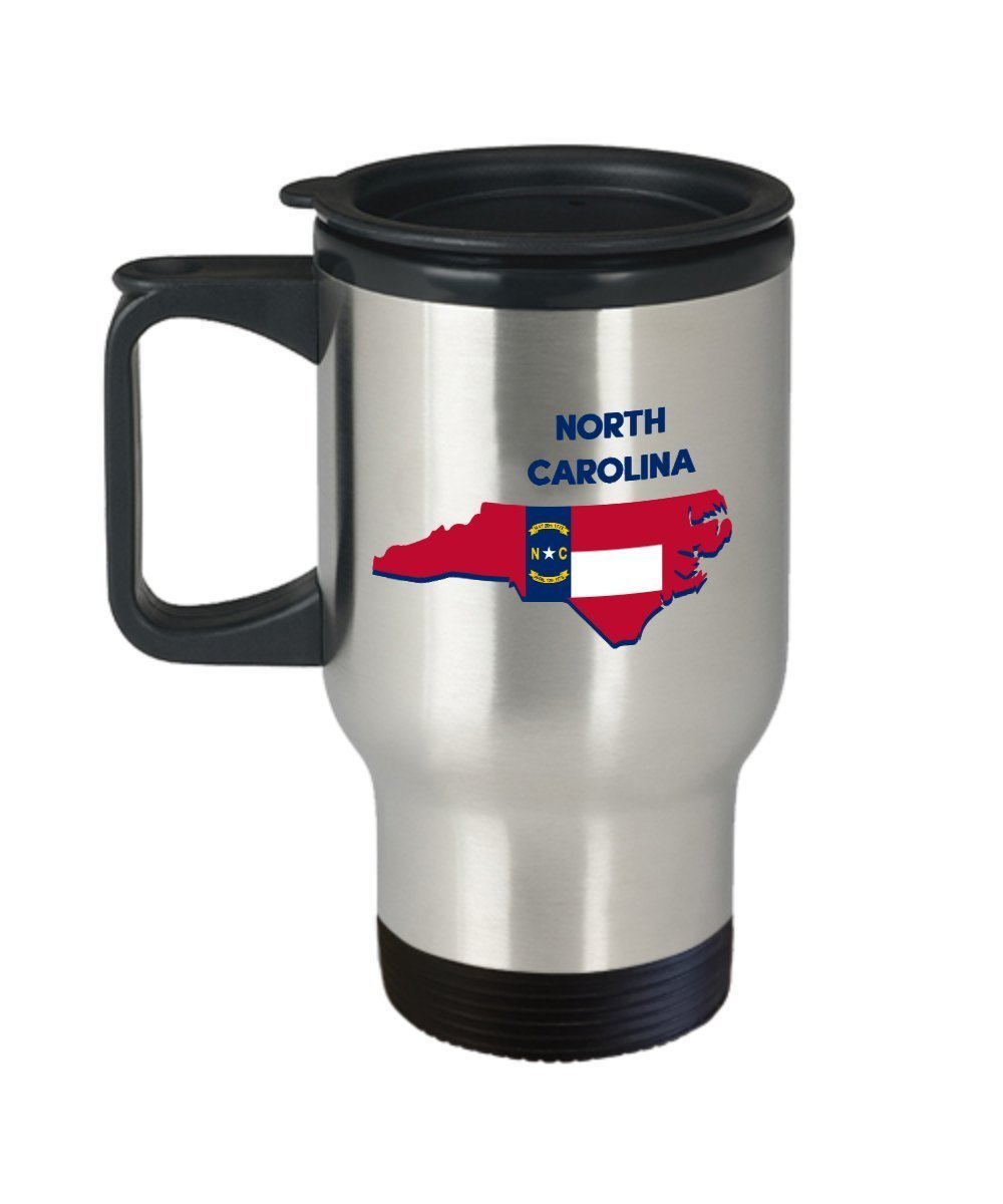 North Carolina Travel Mug - Funny Insulated Tumbler - Novelty Birthday Christmas Anniversary Gag Gifts Idea