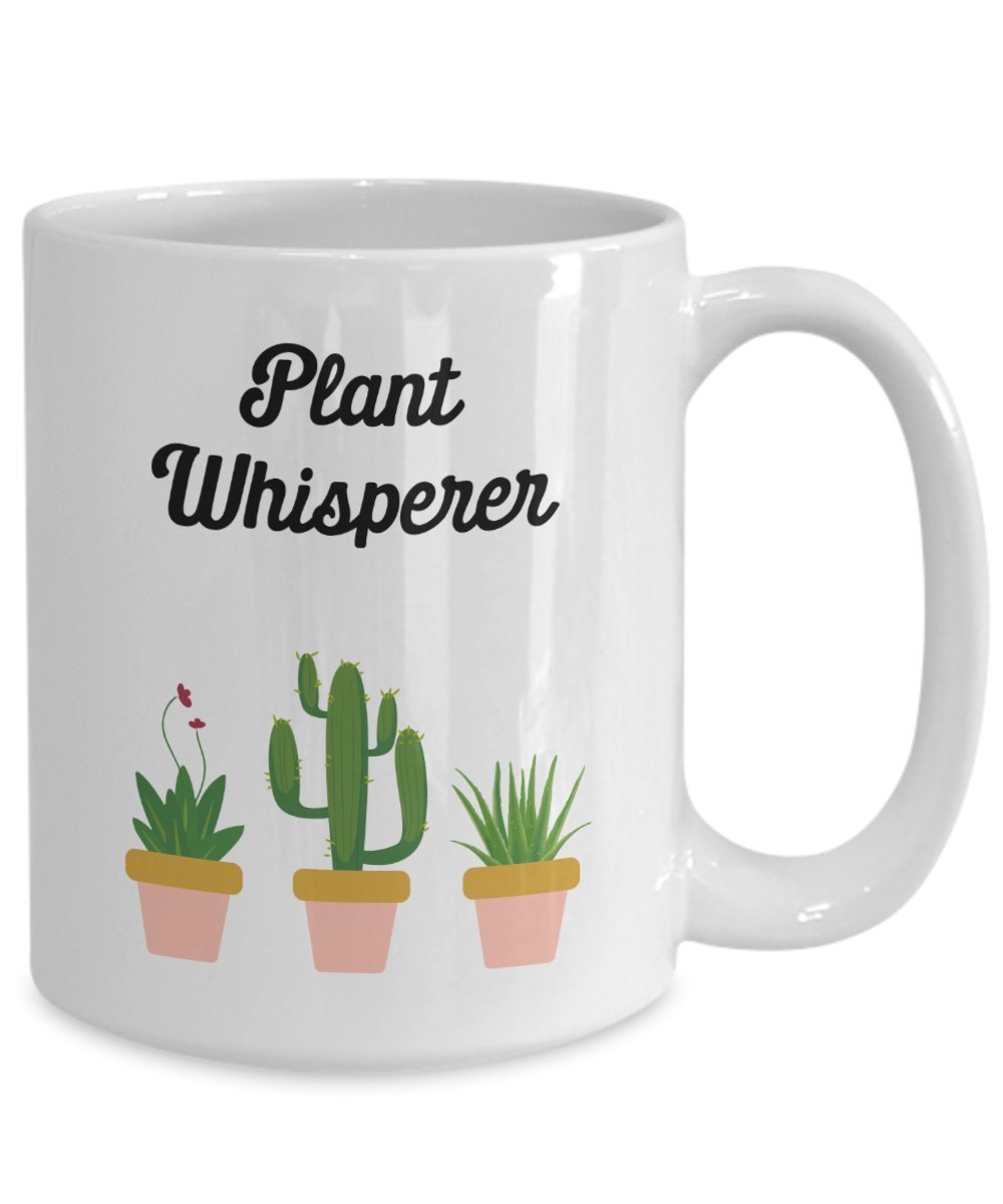 Plant Whisperer Mug - Funny Tea Hot Cocoa Coffee Cup - Novelty Birthday Christmas Gag Gifts Idea