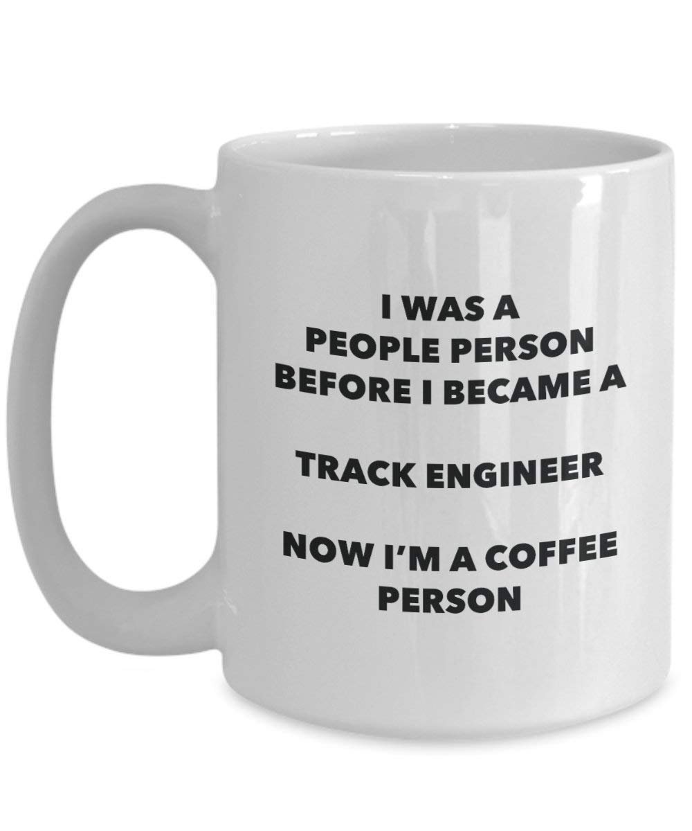 Track Engineer Coffee Person Mug - Funny Tea Cocoa Cup - Birthday Christmas Coffee Lover Cute Gag Gifts Idea