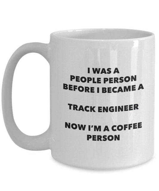 Track Engineer Coffee Person Mug - Funny Tea Cocoa Cup - Birthday Christmas Coffee Lover Cute Gag Gifts Idea