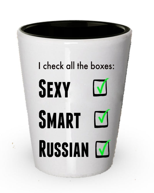 Funny Russische Pride Shot Glas für Männer oder Frauen
