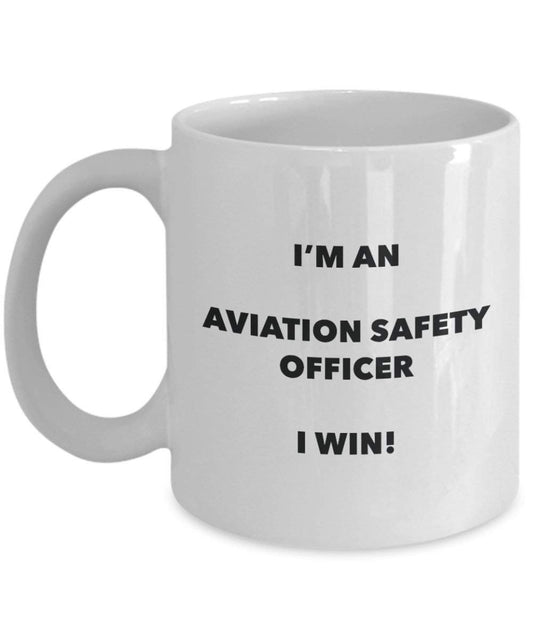 FLugsicherheit Officer Tasse – Ich bin ein FLugsicherheit Officer I Win. – Funny Kaffeetasse – Neuheit Geburtstag Weihnachten Gag Geschenke Idee