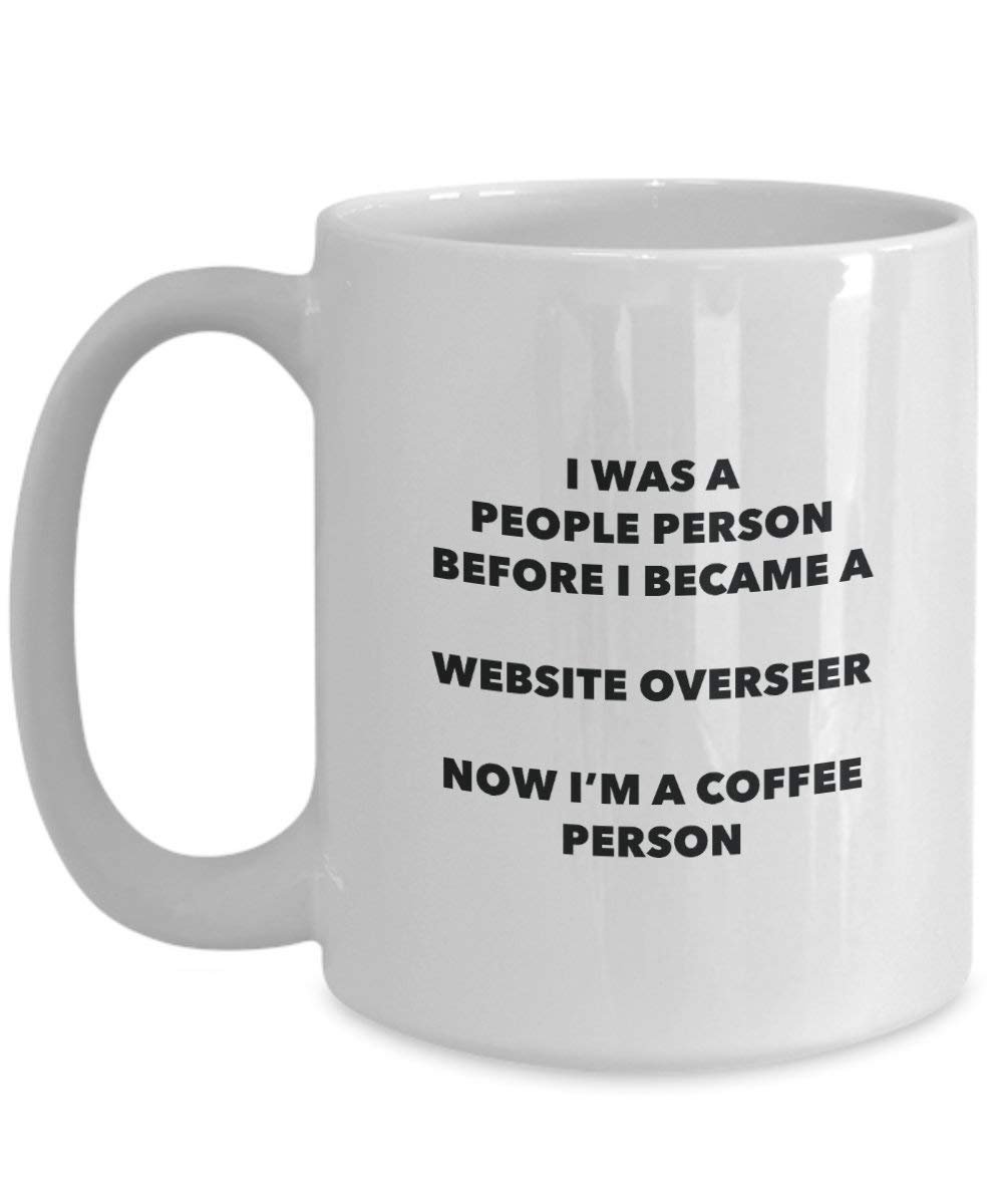 Website Overseer Coffee Person Mug - Funny Tea Cocoa Cup - Birthday Christmas Coffee Lover Cute Gag Gifts Idea