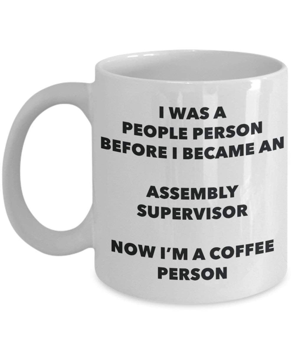 Montage Supervisor Kaffee Person Tasse – Funny Tee Kakao-Tasse – Geburtstag Weihnachten Kaffee Lover Cute Gag Geschenke Idee