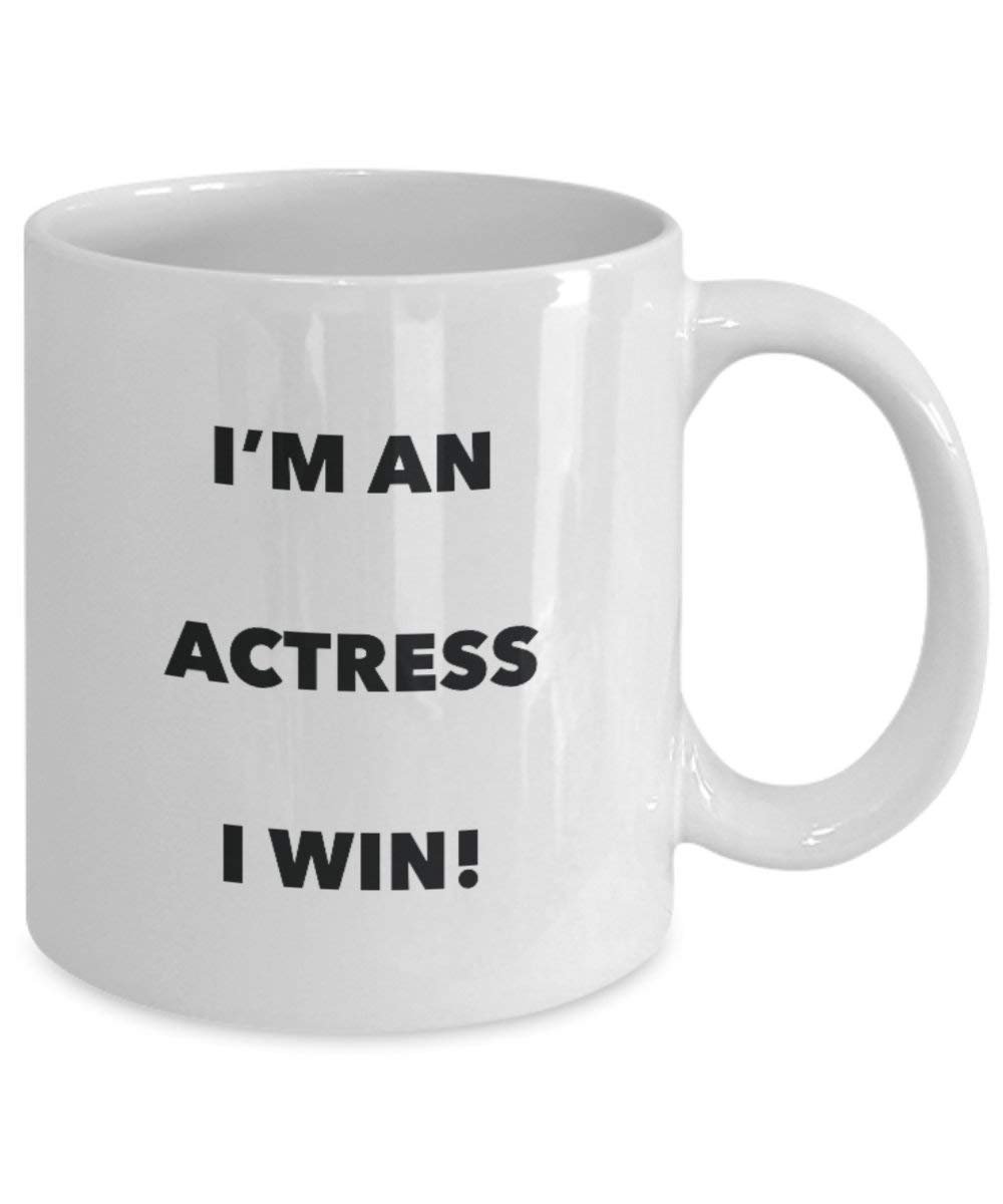 Schauspielerin Tasse – Ich bin Schauspielerin I Win. – Funny Kaffeetasse – Neuheit Geburtstag Weihnachten Gag Geschenke Idee