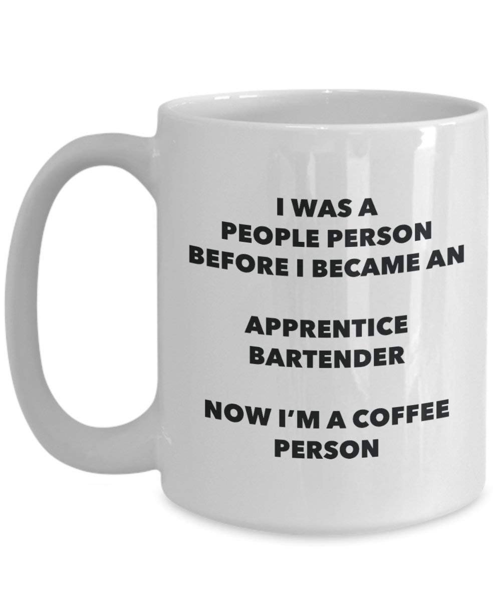 Apprentice Bartender Coffee Person Mug - Funny Tea Cocoa Cup - Birthday Christmas Coffee Lover Cute Gag Gifts Idea