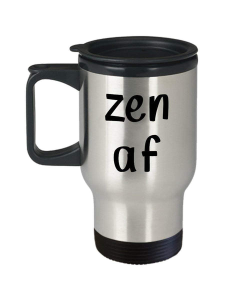 Zen af tazza da viaggio – divertente tazza da tè caldo cacao tazza termica – novità regalo di compleanno