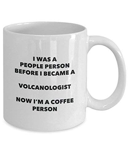 Volcanologist Coffee Person Mug - Funny Tea Cocoa Cup - Birthday Christmas Coffee Lover Cute Gag Gifts Idea