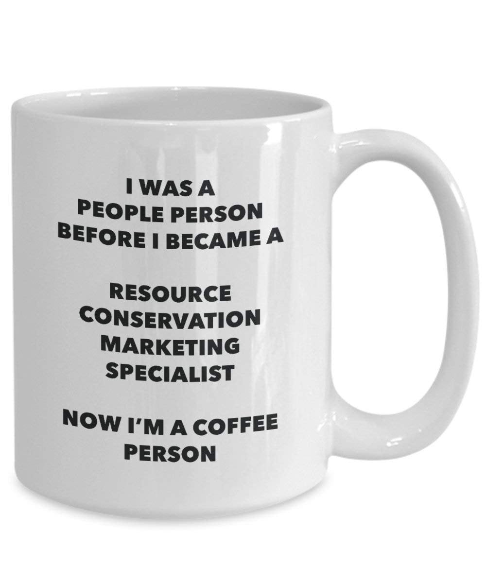 Conservation des ressources Marketing Specialist Café personne Mug – Funny Tasse à thé de cacao – Anniversaire de Noël amateur de café mignon Gag Gifts Idée 15oz blanc