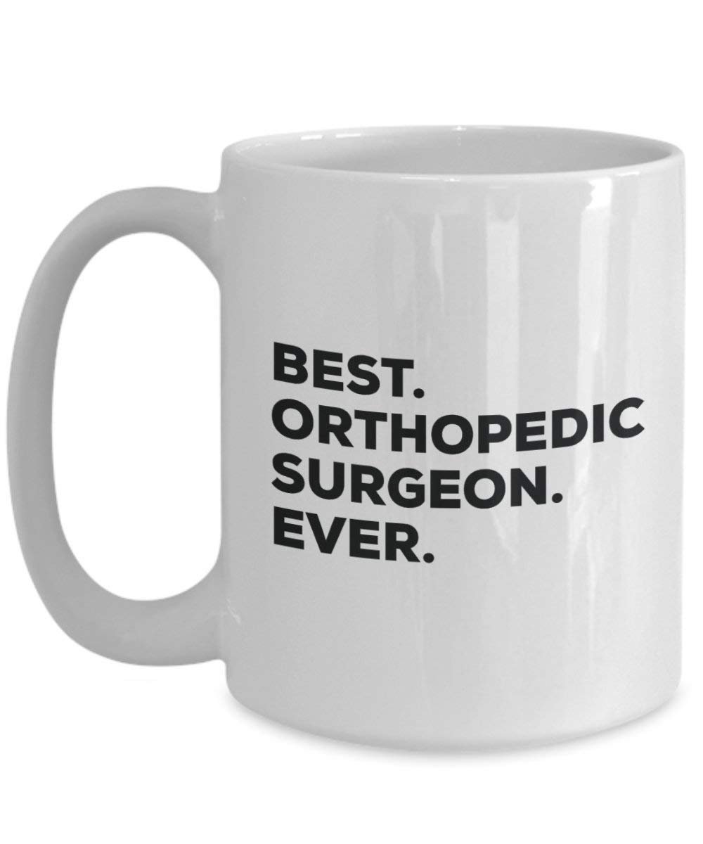 Meilleur chirurgien orthopédique jamais Mug rigolo – Tasse à café – Thank You Appréciation pour Noël Anniversaire Vacances Cadeau unique idées 11oz blanc