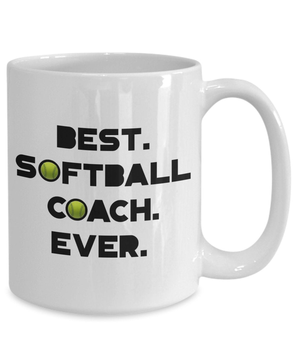 Coach Thank You Geschenk Softball – Softball Coach Kaffee Tasse – Funny Tee Hot Kakao-Tasse – Neuheit Geburtstag Weihnachten Gag Geschenke Idee 15oz weiß