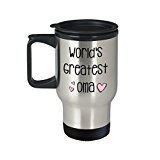 World’s Greatest Oma Travel Mug- Funny Tea Hot Cocoa Insulated Tumbler - Novelty Birthday Christmas Anniversary Gag Gifts Idea