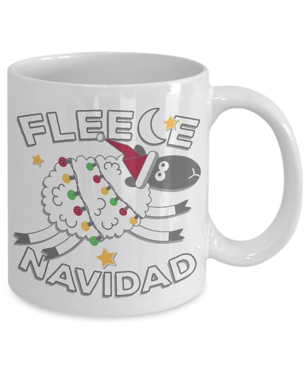 Fleece Navidad Coffee Mug - Gifts for Navidad - Funny Ceramic Mug- Unique Gift Idea