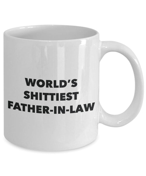 Vater-Tasse – Kaffeetasse – World's Shittiest Vather-in-law Geschenk – Lustige Geschenkidee zum Geburtstag