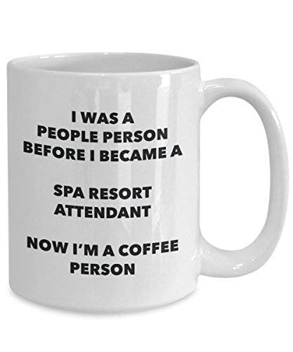 Spa Resort Attendant Coffee Person Mug - Funny Tea Cocoa Cup - Birthday Christmas Coffee Lover Cute Gag Gifts Idea