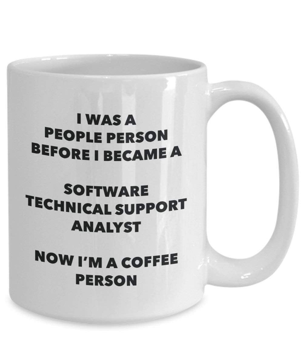 Software Technical Support Analyst Coffee Person Mug - Funny Tea Cocoa Cup - Birthday Christmas Coffee Lover Cute Gag Gifts Idea
