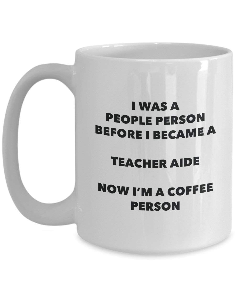 insegnante Aide cacao persona – Tazza da tè caffè tazza – Birthday Christmas Coffee Lover cute GAG regalo idea 15oz Infradito colorati estivi, con finte perline