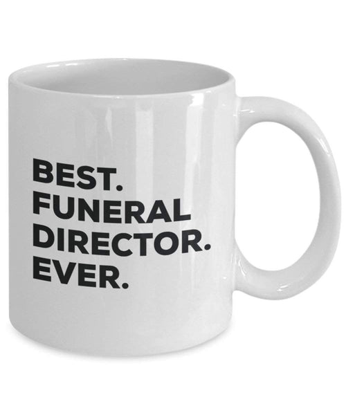 Best Funeral Director Ever mug – Funny Coffee Cup – Thank You Appreciation idee regalo per Natale festa di compleanno unico 15oz Infradito colorati estivi, con finte perline