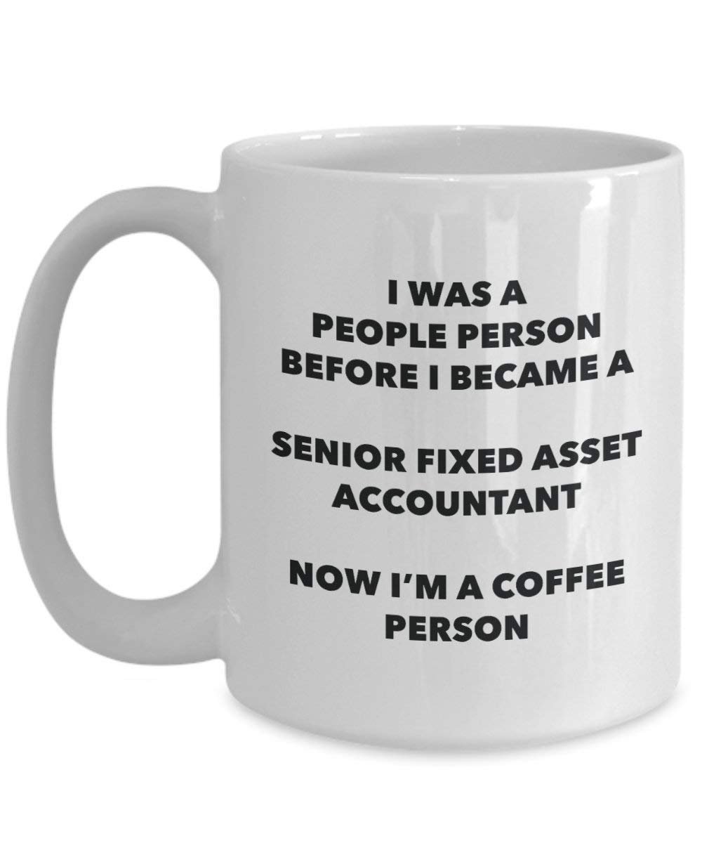 Senior sachanlage Buchhalter Kaffee Person Tasse – Funny Tee Kakao-Tasse – Geburtstag Weihnachten Kaffee Lover Cute Gag Geschenke Idee 15oz weiß