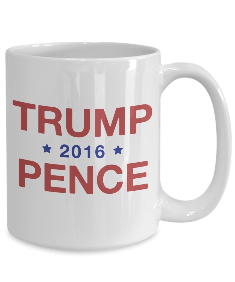 Trump Pence Mug - Funny Tea Hot Cocoa Coffee Cup - Novelty Birthday Christmas Anniversary Gag Gifts Idea