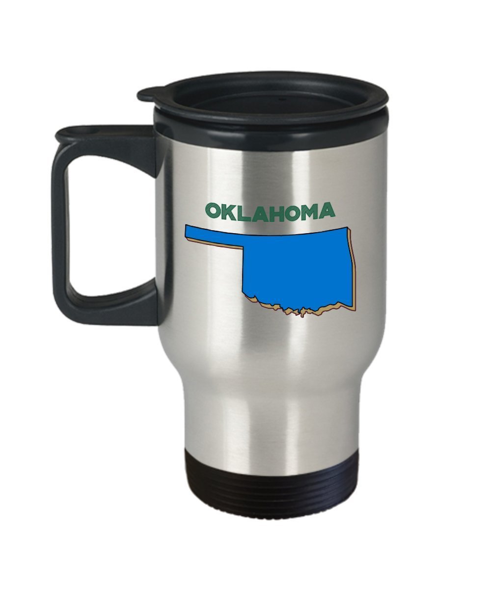 Oklahoma Travel Mug - Funny Tea Hot Cocoa Coffee Insulated Tumbler - Novelty Birthday Christmas Anniversary Gag Gifts Idea